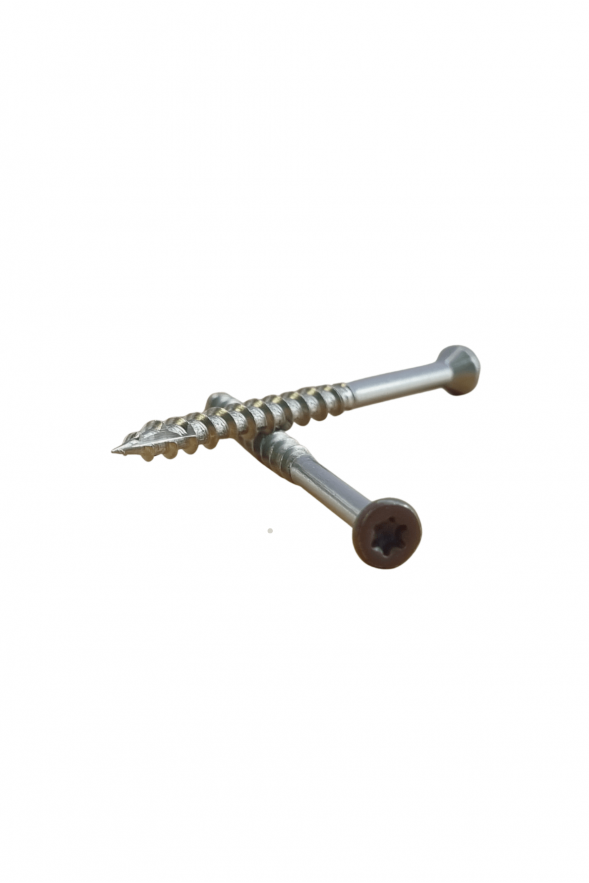Medsraigčiai nerūdijančio plieno fasadui 4.3x45mm, A2, rudi (RAL8028) 100vnt Medsraigčiai nerūdijančio plieno fasadui 4.3x45mm, A2, rudi (RAL8028) 100vnt